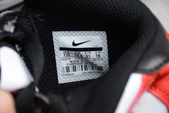 KIDS NIKE AIR FORCE 1 MID 07 X TRAVIS SCOTT WHITE BLACK RED 314197-016 - CCSHOES