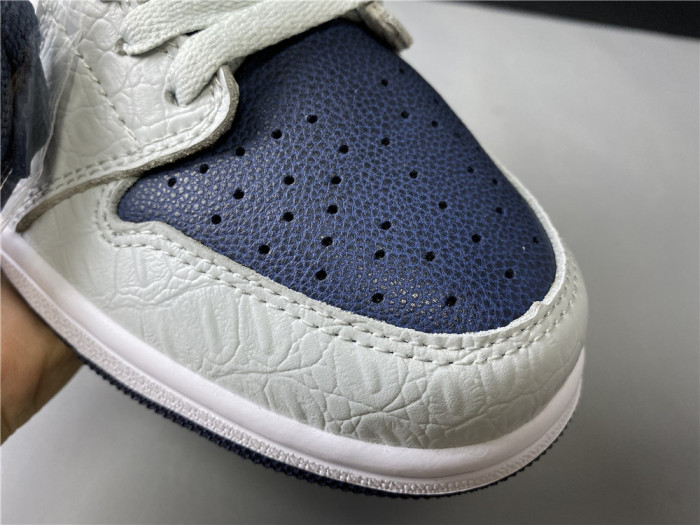 Air Jordan 1 Grey Navy Blue CW8576-200 - CCSHOES