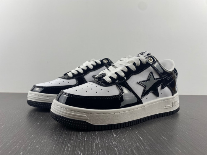 A BATHING APE BAPE STA LOW BLACK 1H70191001 - CCSHOES