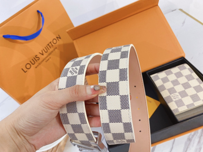 LV Wallet & Belt Set (3.8 CM) - CCSHOES