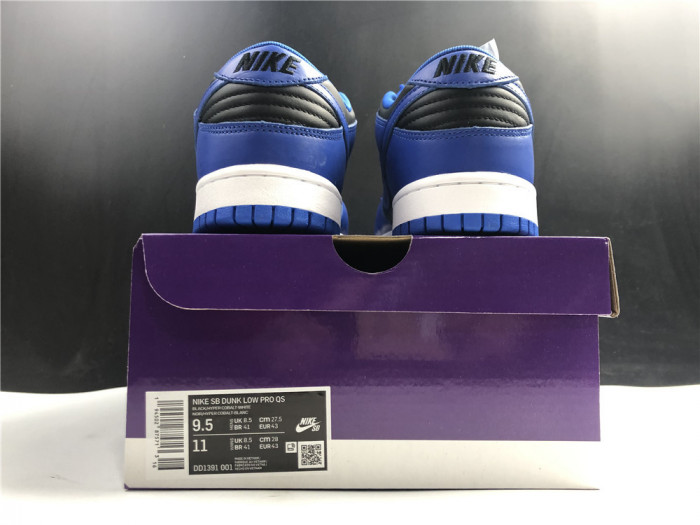 Nike Dunk Low Retro Black Hyper Cobalt (2021) DD1391-001 - CCSHOES