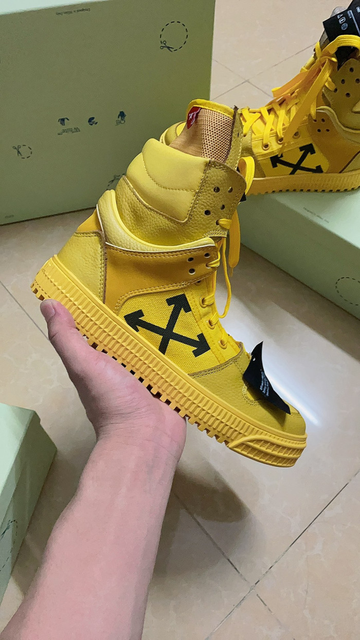 OFF-WHITE HIGH TOP SNEAKER - CCSHOES