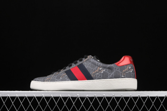 GUCC JBG LEATHER AND SUED BLACK AND TIGER ‎429445 G0K20 1102 - CCSHOES