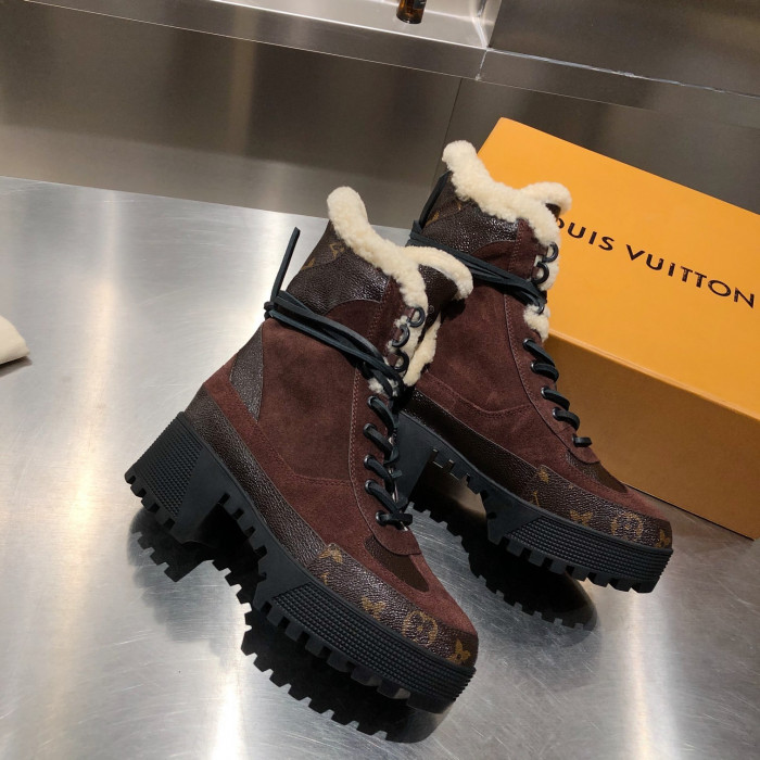 LOUS VUITON LAUREATE PLATFORM DESERT BOOT - CCSHOES