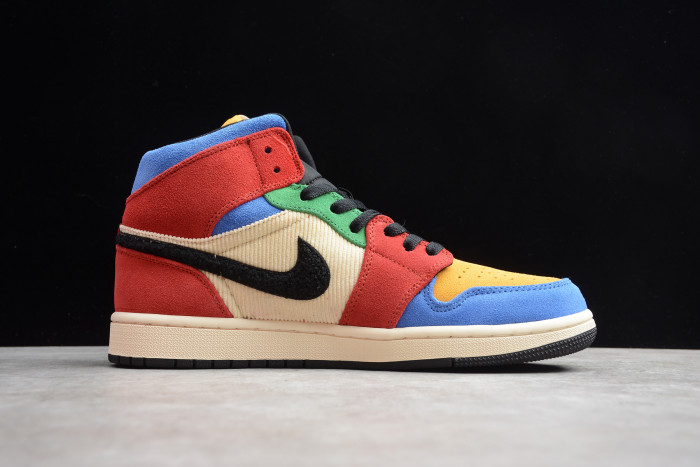 Air Jordan 1 Mid SE Fearless Blue the Great CU2805-100 - CCSHOES