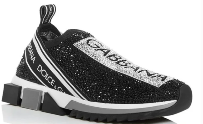 Dolce & Gabbana Sorrento rhinestone-embellished sneakers - Black - CCSHOES