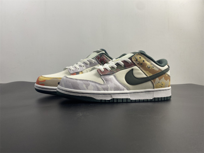 Nike Dunk Low SE Sail Multi-Camo DH0957-100 - CCSHOES