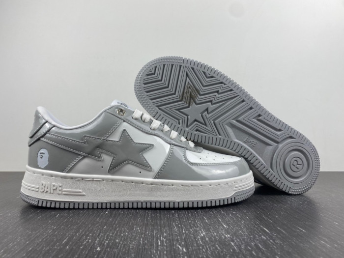 A Bathing Ape Bape Sta white and grey - CCSHOES