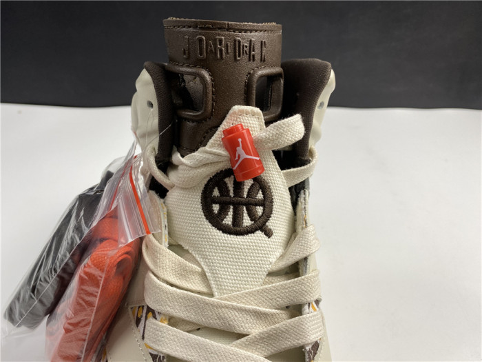 AIR Jordan 6 Retro Quai54 Sail Brown (2020) CZ4152-100 - CCSHOES