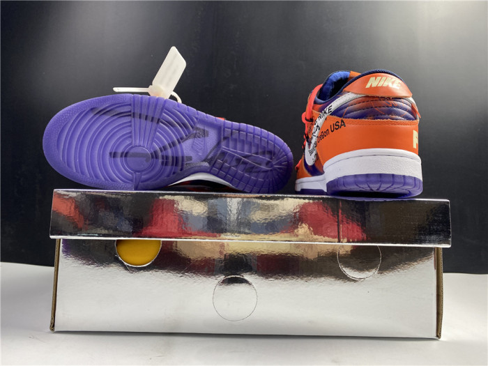 OFF-WHITE X NIKE SB DUNK LOW ORANGE PERPLE WHITE CT0856-801 - CCSHOES