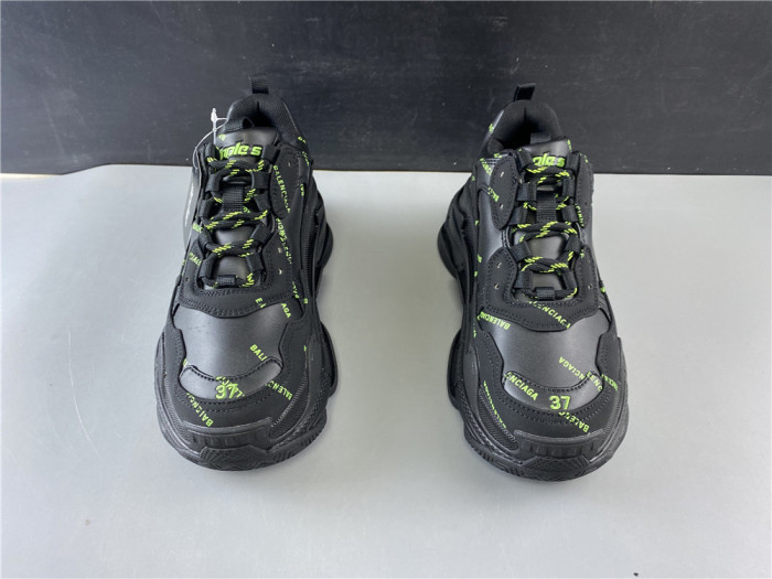BLCG SNEAKER TRIPLE.S.GOMMA BLACK 524039 W2FA1 7633 - CCSHOES