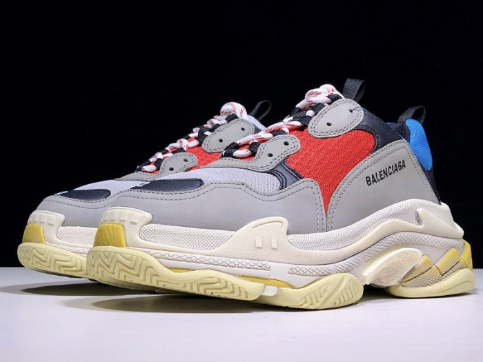 BLCG Triple S Grey Red Blue (2018 Reissue) 533883 W0902 4365 - CCSHOES