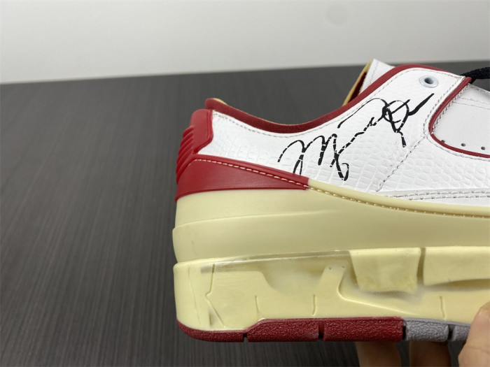 Jordan 2 Retro Low SP Off-White White Red DJ4375-106 - CCSHOES