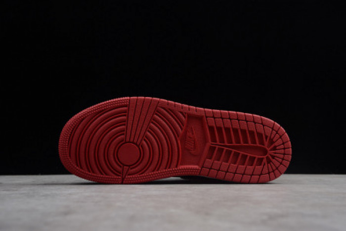KIDS AIR JORDAN 1 RETRO HIGH OG BANNED BRED BLACK RED 555088 001 - CCSHOES