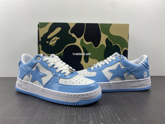 A BATHING APE SK8 STA LOW BLUE - CCSHOES