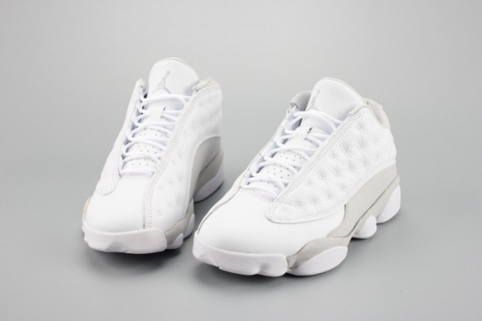 Air Jordan 13 Low“Pure Money” white mens 310810-100 - CCSHOES