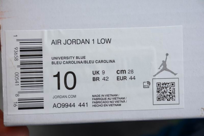 Air Jordan 1 Low UNC (W) AO9944-441 - CCSHOES