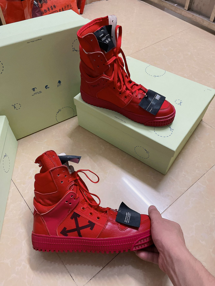OFF-WHITE HIGH TOP SNEAKER - CCSHOES