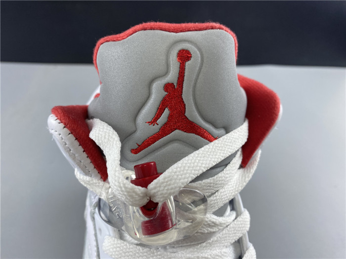 Air Jordan 5 Retro Fire Red Silver Tongue (2020) DA1911-102 - CCSHOES