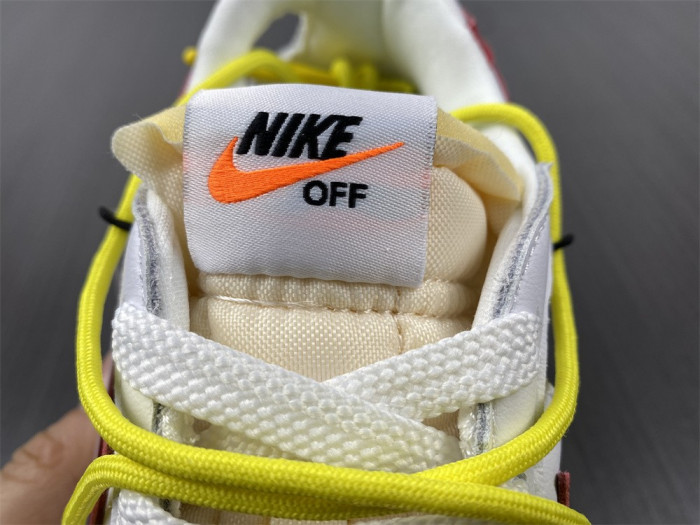 Off-White x Nike Blazer Low "White/University Red" DH7863-100 - CCSHOES