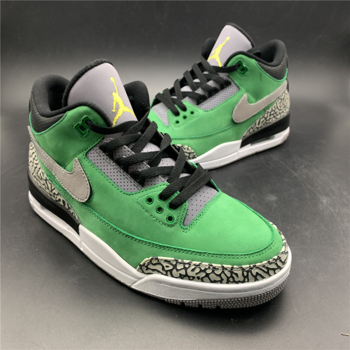 Air Jordan 3 Retro Tinker Oregon Ducks PE shoes AJ3 867493 - CCSHOES
