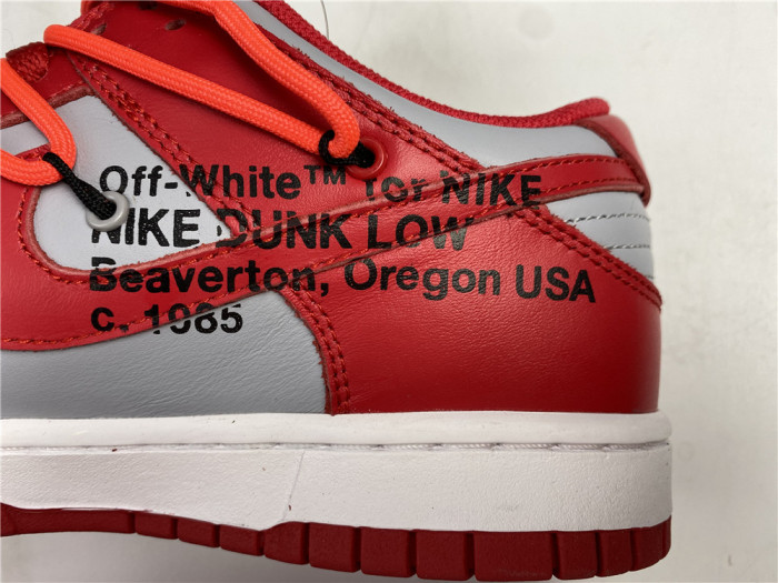 OFF-WHITE x Dunk Low 'University Red' CT0856-600 - CCSHOES
