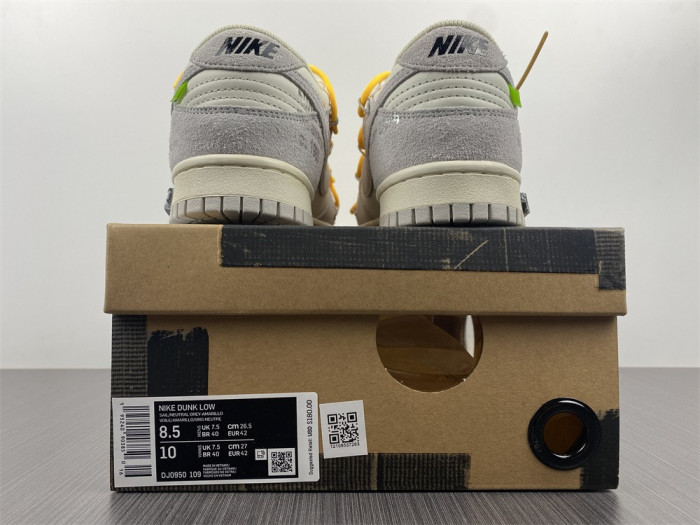 Nike Dunk Low Off-White Lot 39 DJ0950-109 - CCSHOES