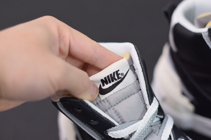 SACAI X NIKE BLAZER MID BLACK GREY BV0072-002 - CCSHOES
