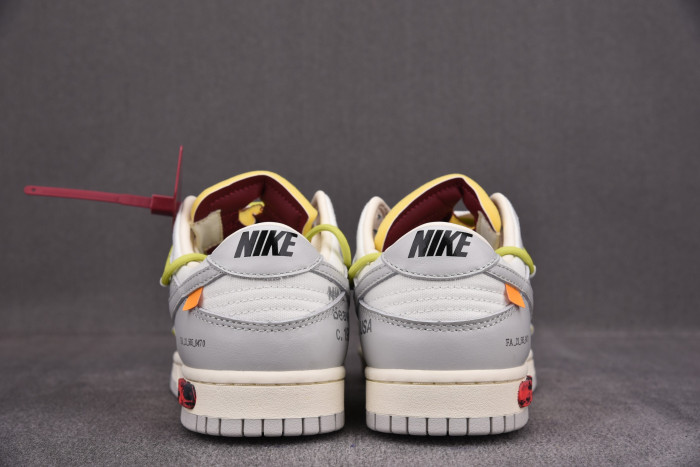 OFF-WHITE X NIKE DUNK LOW THE 50 WHITE GREY DM1602-106 - CCSHOES