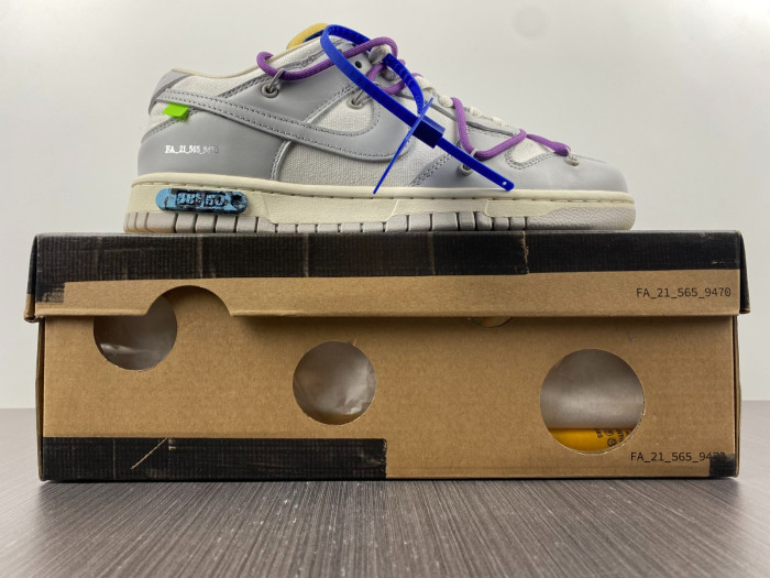 Nike Dunk Low Off-White Lot 45 DM1602-101 - CCSHOES
