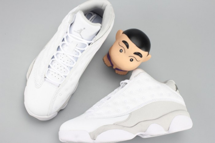 Air Jordan 13 Low“Pure Money” white mens 310810-100 - CCSHOES