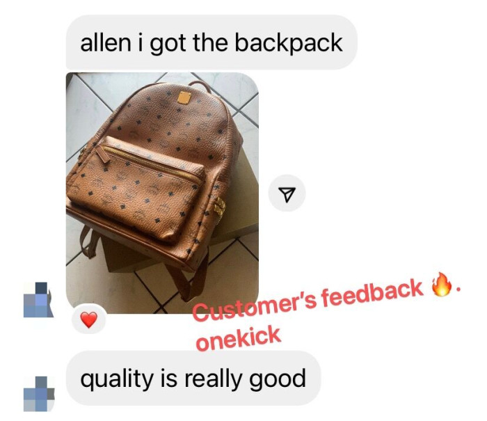 MCM backpack 13"W x 16"H x 5"D - CCSHOES