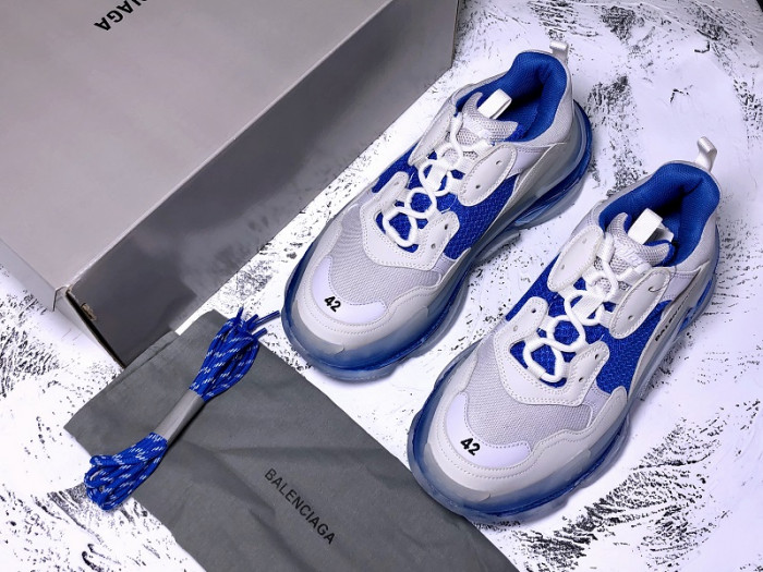BLCG Triple S White Blue 541624 W09ON 9169 - CCSHOES