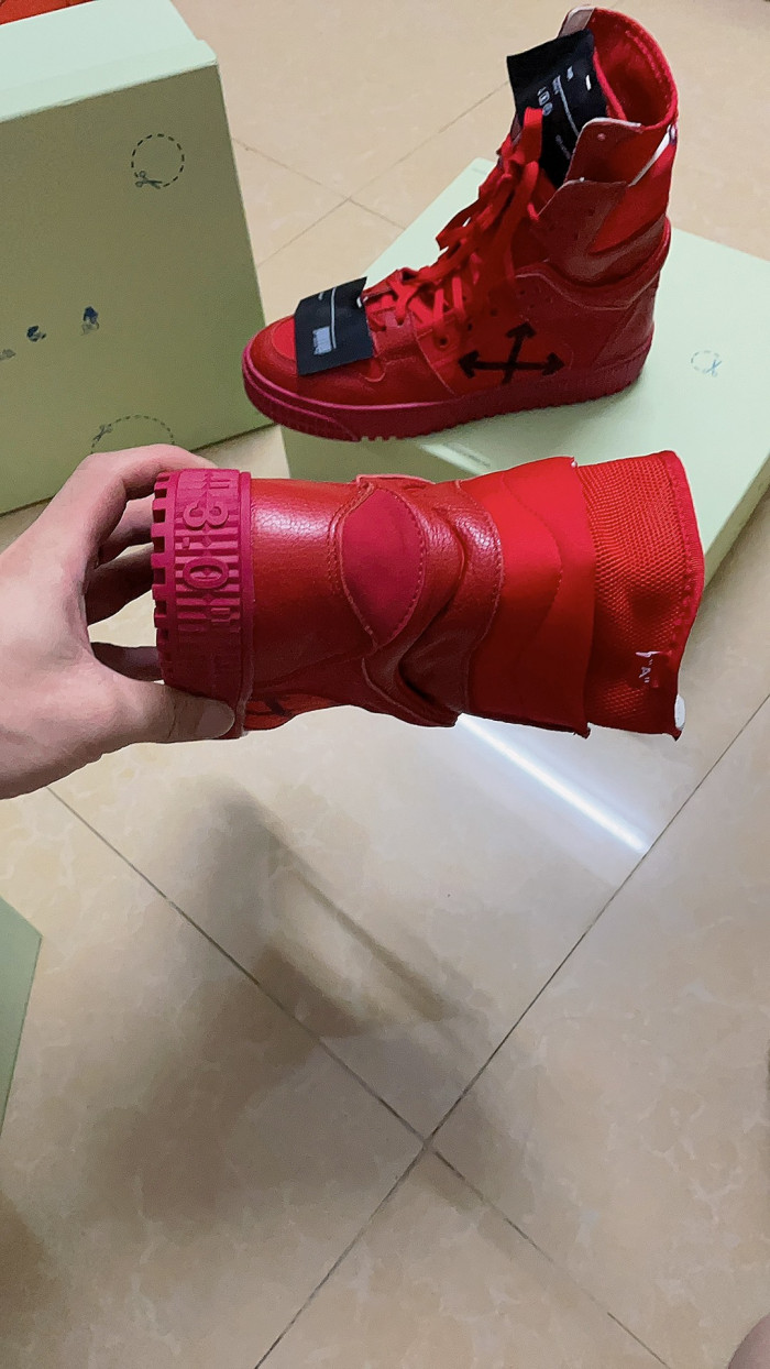 OFF-WHITE HIGH TOP SNEAKER - CCSHOES