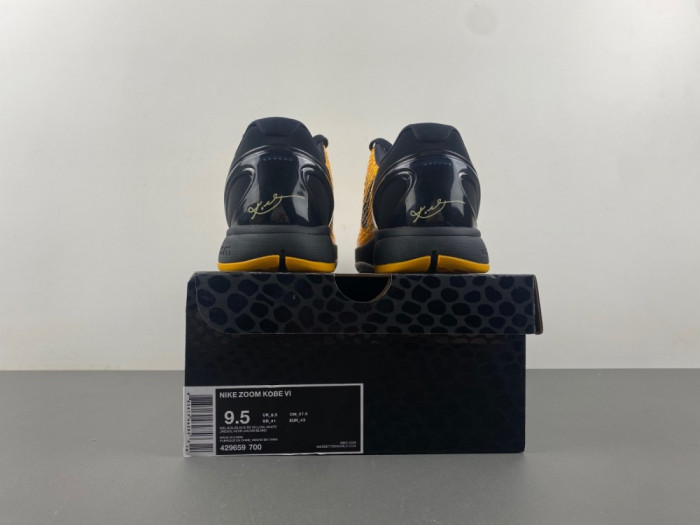 NIKE KOBE 6 PROTRO “LIGHTBULB” BLACK YELLOW 429659-700 - CCSHOES