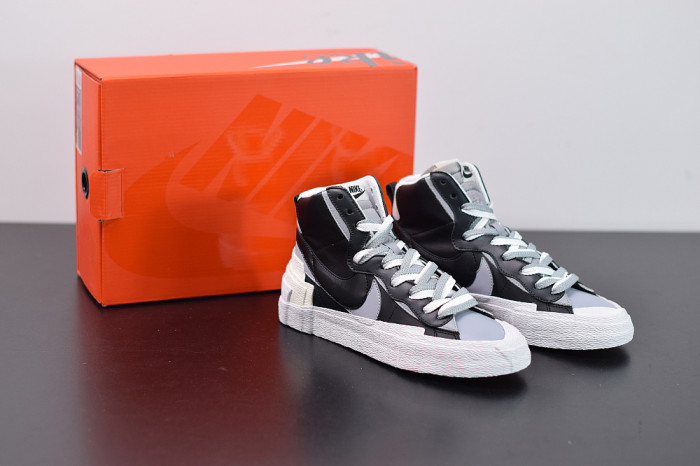 SACAI X NIKE BLAZER MID BLACK GREY BV0072-002 - CCSHOES