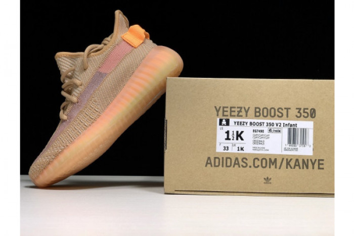 ADIDAS KIDS YEEZY 350 BOOST V2 “CLAY” Kid-EG7490 - CCSHOES