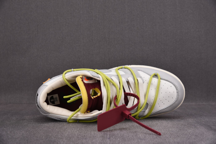 OFF-WHITE X NIKE DUNK LOW THE 50 WHITE GREY DM1602-106 - CCSHOES