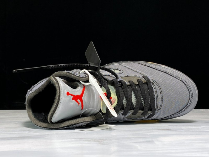 Off-White x Air Jordan 5 Black CT8480-001 - CCSHOES