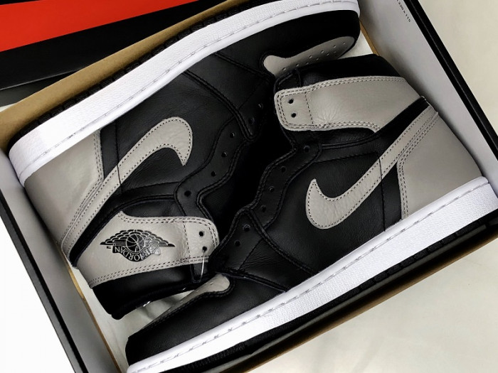 Air Jordan 1 Retro High OG Shadow Black Grey 555088-013 - CCSHOES