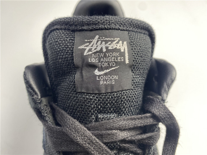 NIKE AIR FORCE 1 LOW STUSSY BLACK CZ9084-001 - CCSHOES