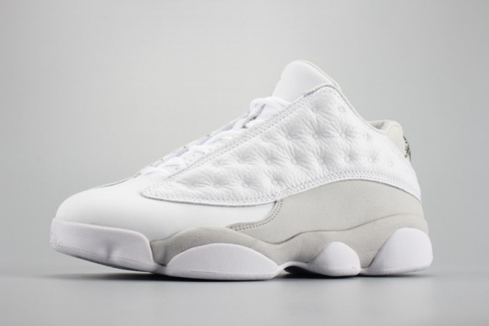 Air Jordan 13 Low“Pure Money” white mens 310810-100 - CCSHOES
