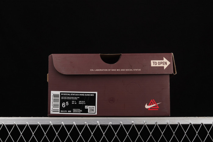 Nike Dunk Mid Social Status Free Lunch Strawberry Milk DJ1173-600 - CCSHOES