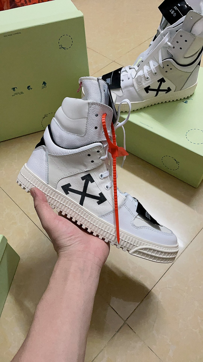 OFF-WHITE HIGH TOP SNEAKER - CCSHOES