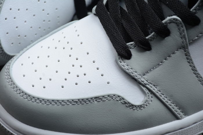 AIR Jordan 1 Mid Light Smoke Grey 554724-092 - CCSHOES
