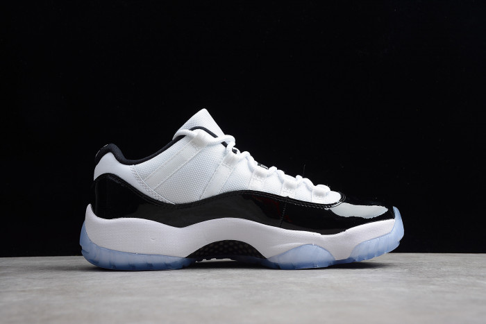 Air Jordan 11 Retro Low "Concord" Black/ White mens 528895-153 - CCSHOES