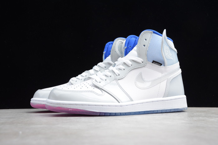 Air Jordan 1 Retro High Zoom White Racer Blue CK6637-104 - CCSHOES