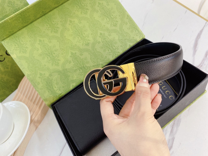 GUCC Wallet & Belt Set(3.8 CM) - CCSHOES