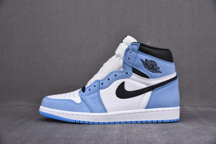 AIR JORDAN 1 RETRO HIGH WHITE UNIVERSITY BLUE BLACK 555088-134 - CCSHOES