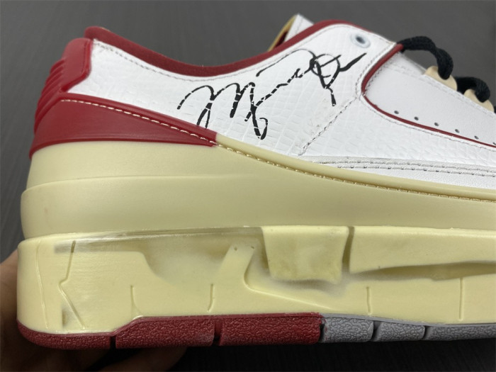Jordan 2 Retro Low SP Off-White White Red DJ4375-106 - CCSHOES